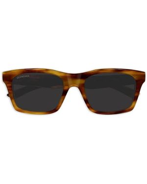 Balenciaga Sonnenbrille Mit Eckigem Gestell - Schwarz