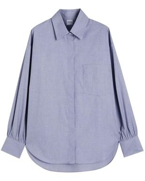 Aspesi Chest-Pocket Long-Sleeve Shirt - Blue