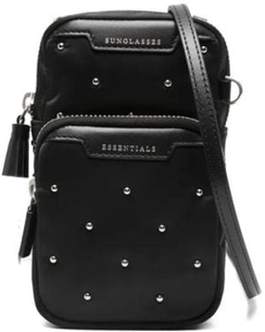 Anya Hindmarch Bandolera Mini Con Apliques - Negro