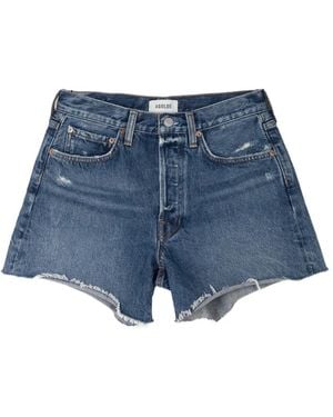 Agolde Parker Maxi-Shorts - Blauw