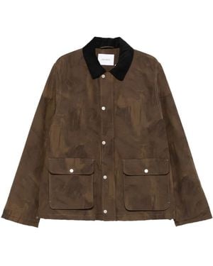 Les Deux Brushstroke Pocket Jacket - Brown