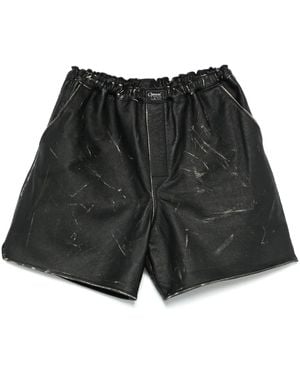 Coperni Leather Boxer Shorts - Black
