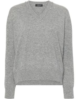 Fabiana Filippi Maglione Con Dettagli - Grigio