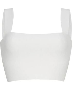 Cara Cara Square-Neck Top - White