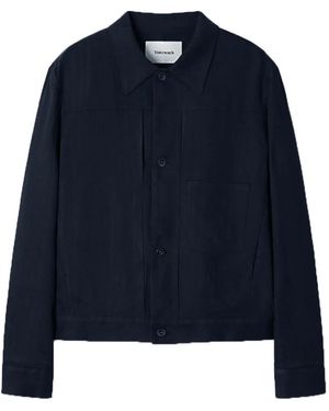 Tonywack Buttoned Shirt Jacket - Blue