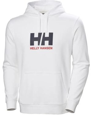 Helly Hansen Logo-Print Hoodie - White