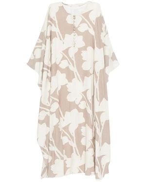 Bambah Kaftan Dress (Set Of Two) - White