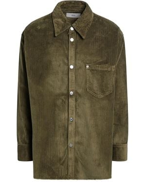 Ami Paris Corduroy Shirt - Green