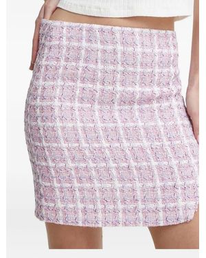 IRO Galeni Tweed Mini Skirt - Purple