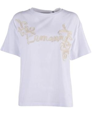 Ermanno Scervino Embroidered Logo T-Shirt - White