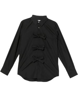 Comme des Garçons Bow Detail Shirt - Black
