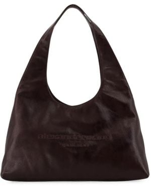 Alexander Wang Medium Pike Leather Shoulder Bag - Black