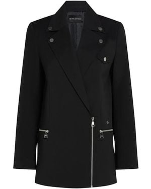 KARL LAGERFELD Biker Blazer - Black