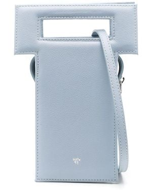 MISCI T Leather Shoulder Bag - Blue