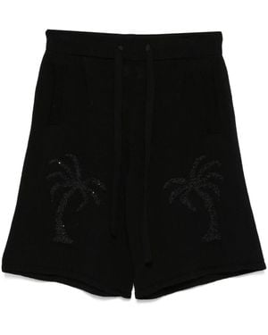Laneus Knitted Bermuda Shorts - Black