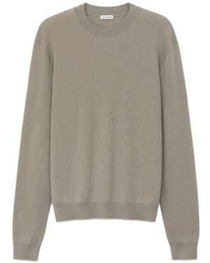 Iris Von Arnim Presano Textured Crewneck Jumper - Grey
