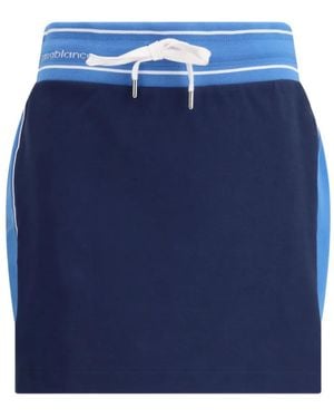 CASABLANCA Drawstring Mini Skirt - Blue