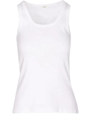 Saint Laurent Cassandre Logo Tank Op - White