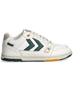Hummel Chevron Perforated Sneakers - White