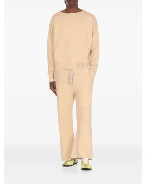 Maison Margiela Pantaloni Crop Con Coulisse - Neutro