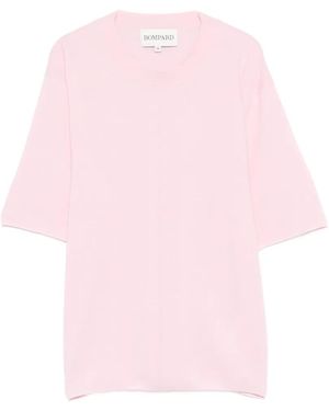 Bompard Loose Round-Neck T-Shirt - Pink