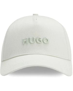 HUGO Cotton-Twill Baseball Cap - White