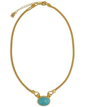 Ottoman Hands Daphne Chain Necklace - Metallic