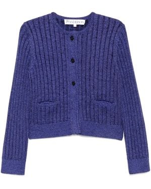 JW Anderson Cropped-Cardigan Mit Knöpfen - Lila