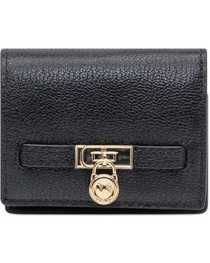 MICHAEL Michael Kors Lock-Detail Leather Wallet - Grey