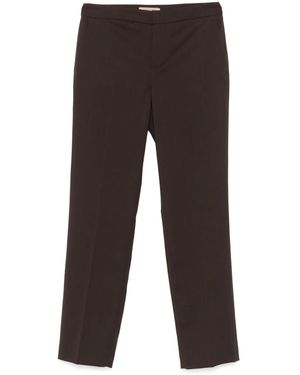 Twinset Logo-Plaque Trousers - Brown