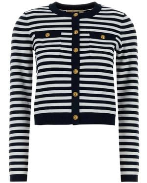 MICHAEL Michael Kors Striped Cardigan - Blue