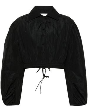 Jil Sander Pleated Blouse - Black