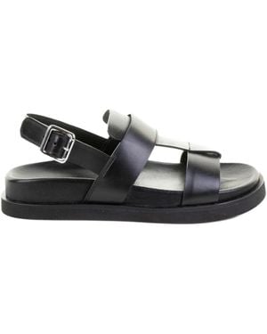 Guglielmo Rotta Sandalen mit Schnallenriemen - Schwarz
