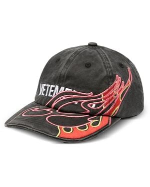 Vetements Casquette De Baseball À Logo Flamme - Noir