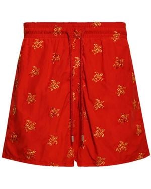 Vilebrequin Costume Da Bagno Con Stampa - Rosso