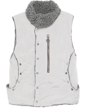 Charlie Constantinou Fleece-Trims Gilet - Grey