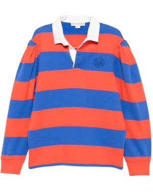 A.P.C. X Marc Jacobs Striped Polo-Neck Jumper - Orange