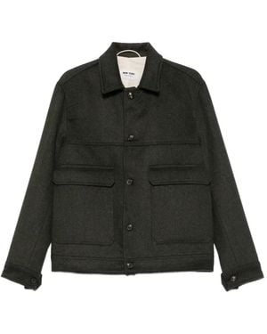 NEW YORK RESIDENT Flap-Pocket Buttoned Jacket - Black