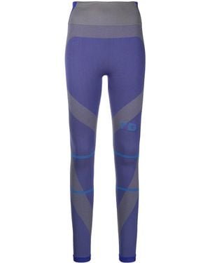 7 DAYS ACTIVE Logo-print Panelled Tights - Blue