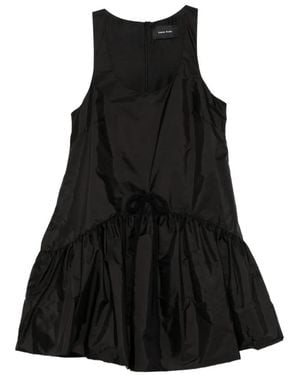 Simone Rocha Vestido Corto Con Peplum - Negro