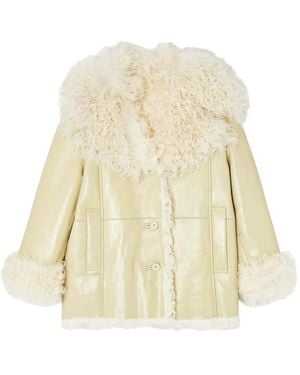 DIESEL L-aconic Shearling-collar Jacket - ホワイト