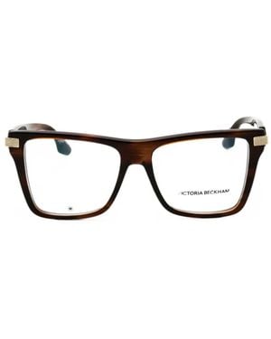 Victoria Beckham Tortoiseshell-Effect Square-Frame Glasses - Black