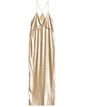 Tom Ford Sequin-Embellished Dress - Metallic