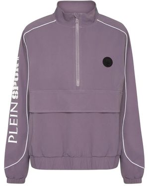 Philipp Plein Logo-Patch Sweatshirt - Purple