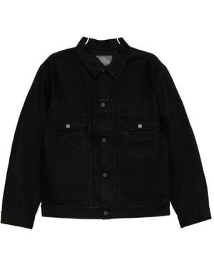 Momotaro Chest Pockets Denim Jacket - Black