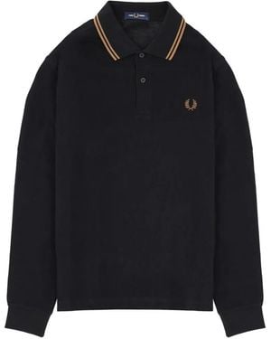 Fred Perry Long-Sleeved Polo Shirt - Blue