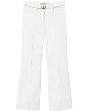 Twinset Belted Pants - White