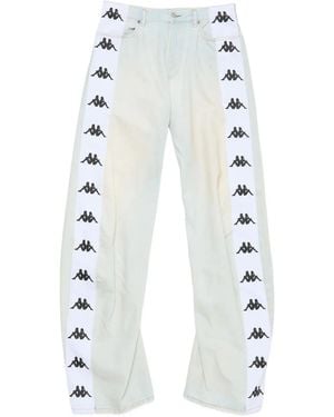 Acne Studios X Kappa Straight-Leg Jeans - White