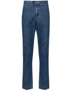Corneliani Mid-Rise Tapered Jeans - Blue