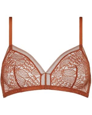 Eres Triangle Lace Bra - Natural